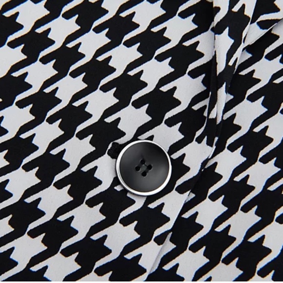 END of Season Sale: Susan Graver 2X Lined Houndstooth Blazer - New with Tags - Picture 2 of 3